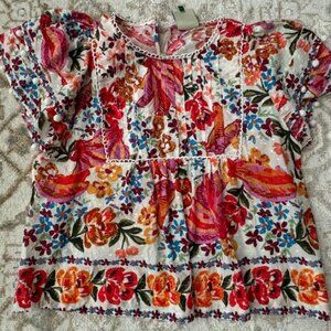 Farm Rio Spring Bananas Blouse